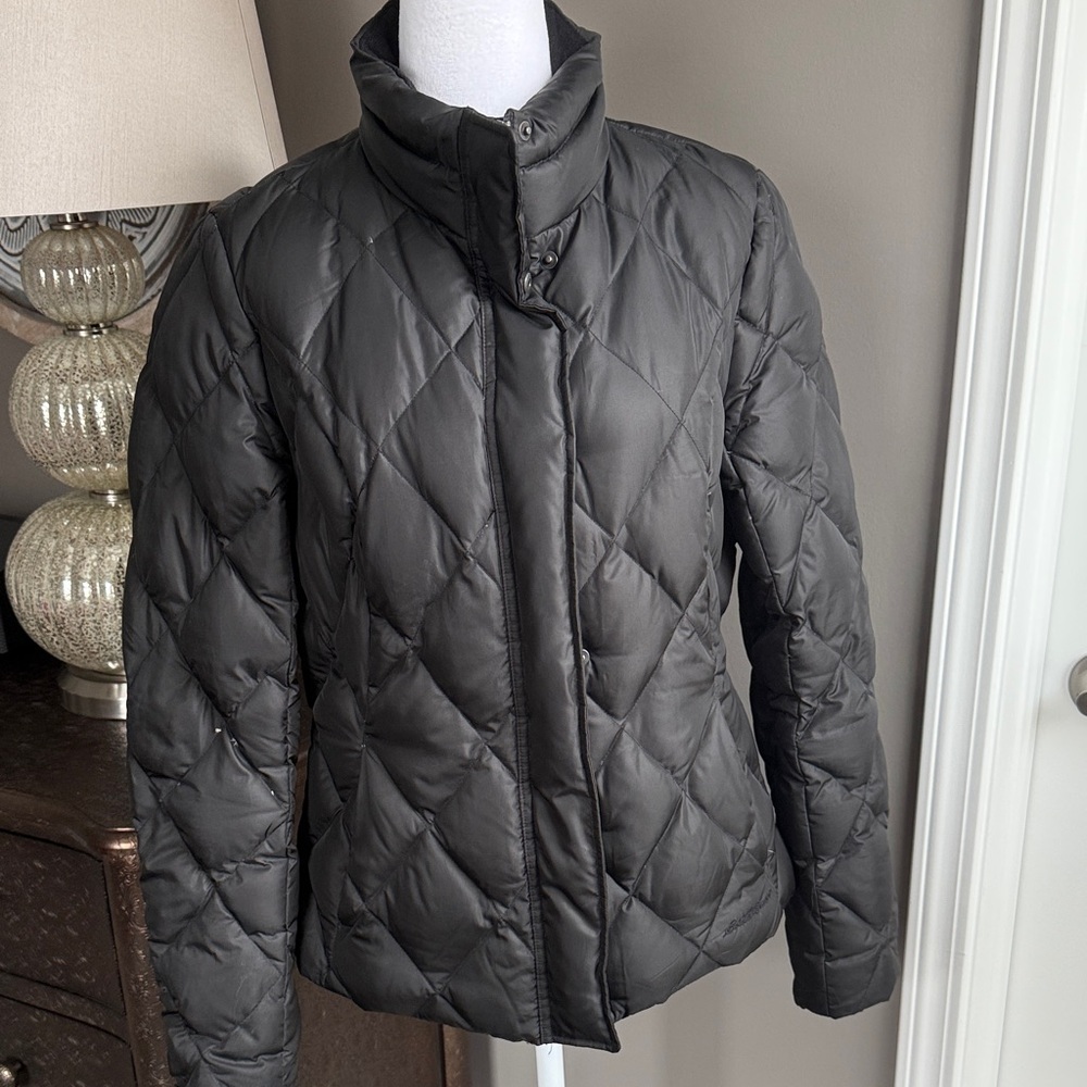 Eddie Bauer Women's Black Quilted premium goose down Jacket